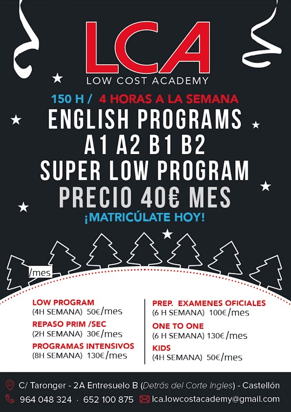 LOW COST ACADEMY (Academia de Inglés)