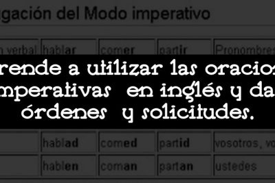 Aprende a utilizar las oraciones imperativas en inglés y dar órdenes y solicitudes.