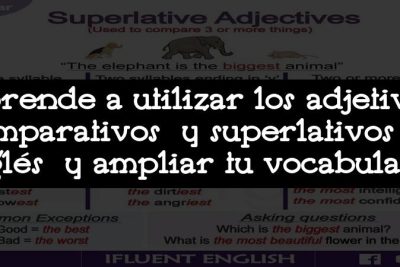 Aprende a utilizar los adjetivos comparativos y superlativos en inglés y ampliar tu vocabulario