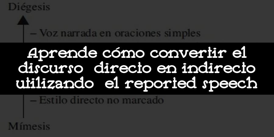 Aprende cómo convertir el discurso directo en indirecto utilizando el reported speech