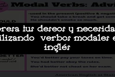 Expresa tus deseos y necesidades utilizando verbos modales en inglés