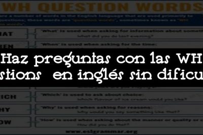 Haz preguntas con las WH Questions en inglés sin dificultad