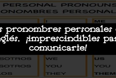 Los pronombres personales en inglés