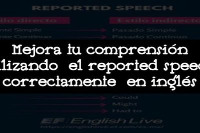 Mejora tu comprensión utilizando el reported speech correctamente en inglés