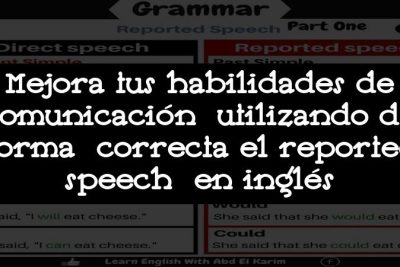Mejora tus habilidades de comunicación utilizando de forma correcta el reported speech en inglés