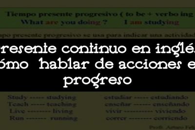 Presente continuo en inglés: cómo hablar de acciones en progreso