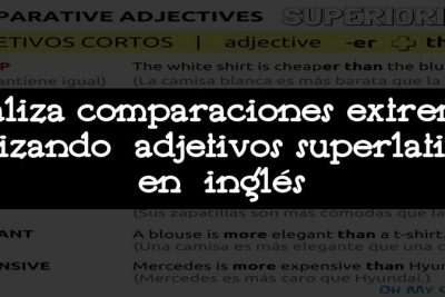 Realiza comparaciones extremas utilizando adjetivos superlativos en inglés