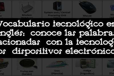 Vocabulario tecnológico en inglés: conoce las palabras relacionadas con la tecnología y los dispositivos electrónicos